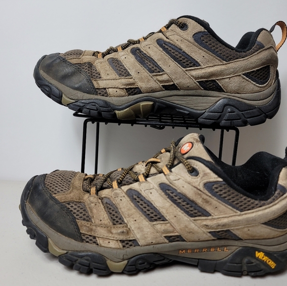 Merrell Walnut Moab 2 Ventilator Vibram Outdoor Trail Hiking Shoes Men'sSz 9.5 - Picture 5 of 12